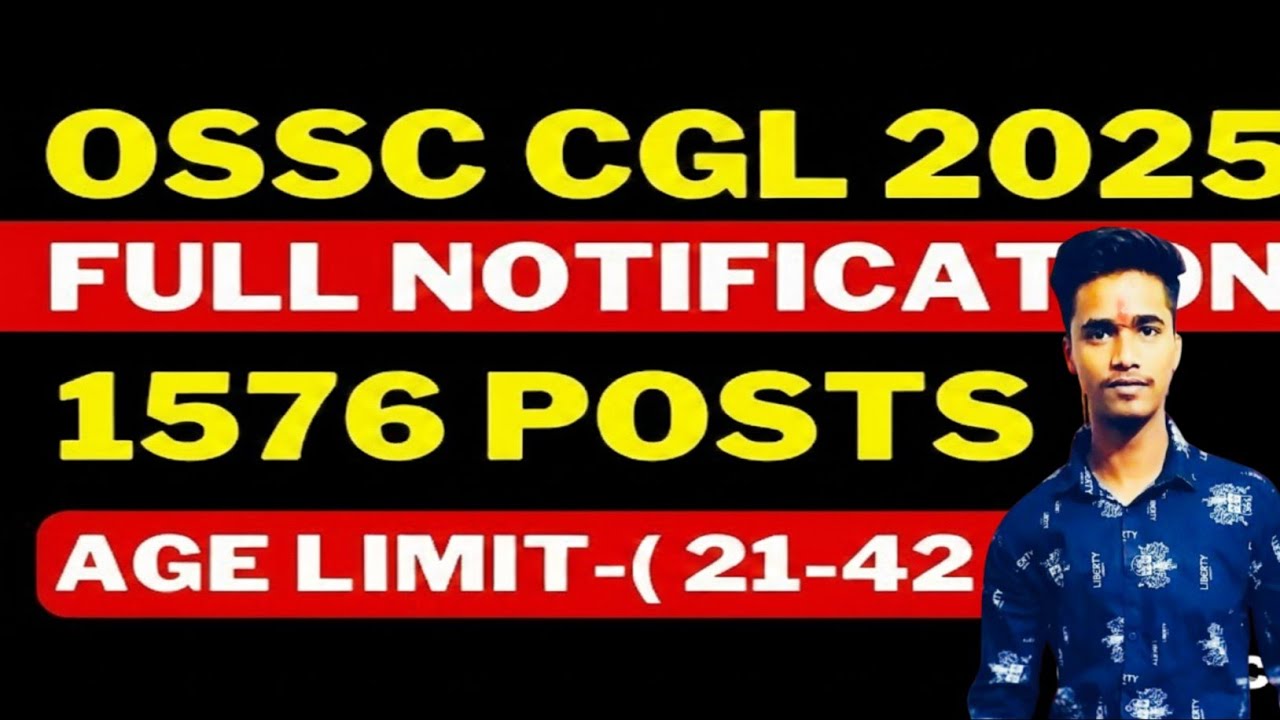 OSSC Vacancy 2025 | Odisha Staff Selection Commission Bharti | 1576 Post | Apply Online