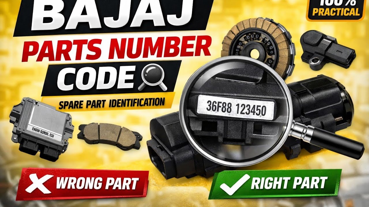 Bajaj Parts Number Code Explained | Spare Parts Identification Guide for Bikes & Scooters