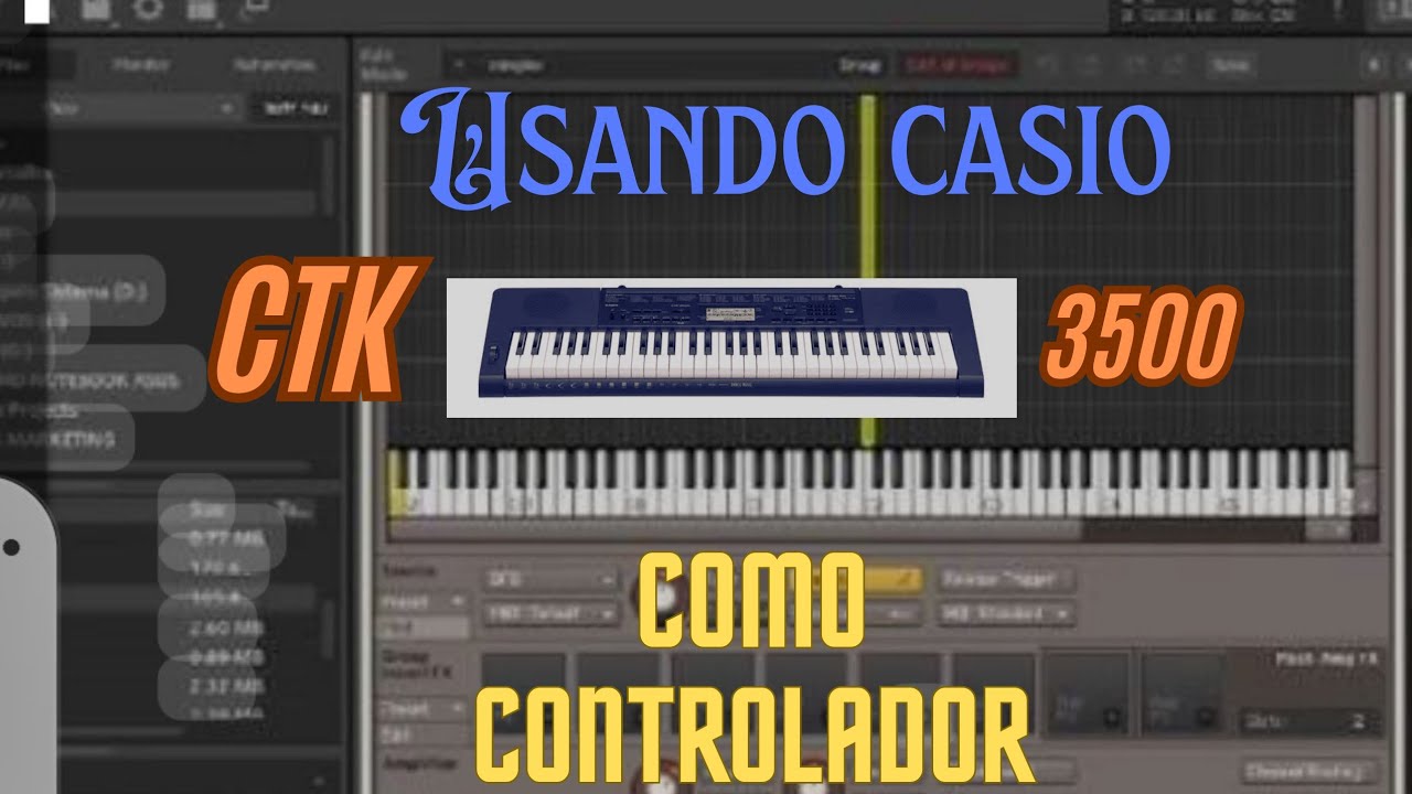 Casio ctk 3500 usando no Kontakt