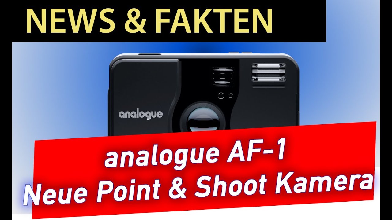 Analoge Fotografie: Die ANALOGUE AF-1 - Fehlt der Welt genau diese Kamera?