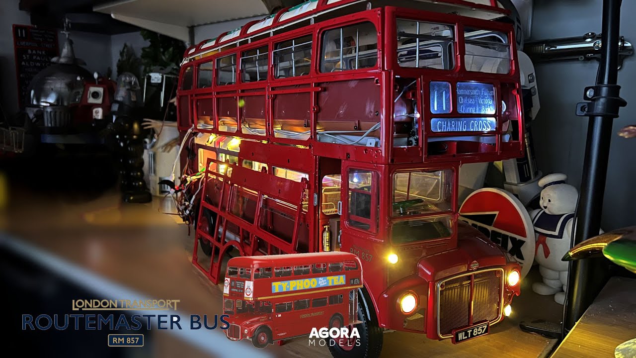 Сборка автобуса London Transport Routemaster RM857 в масштабе 