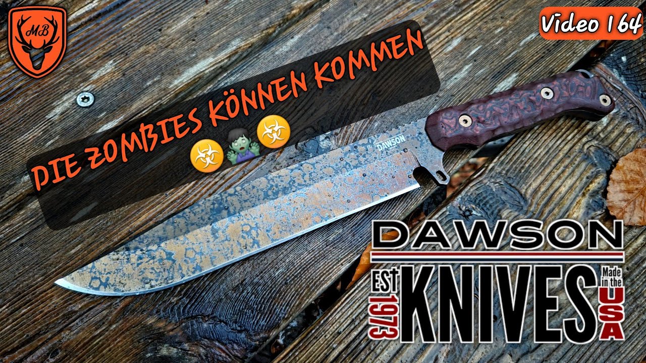 Dawson Knives Holdout Wildfire Finish / Das OTO für die Apokalypse 🧟‍♀️☣️  #customknives #bowieknife