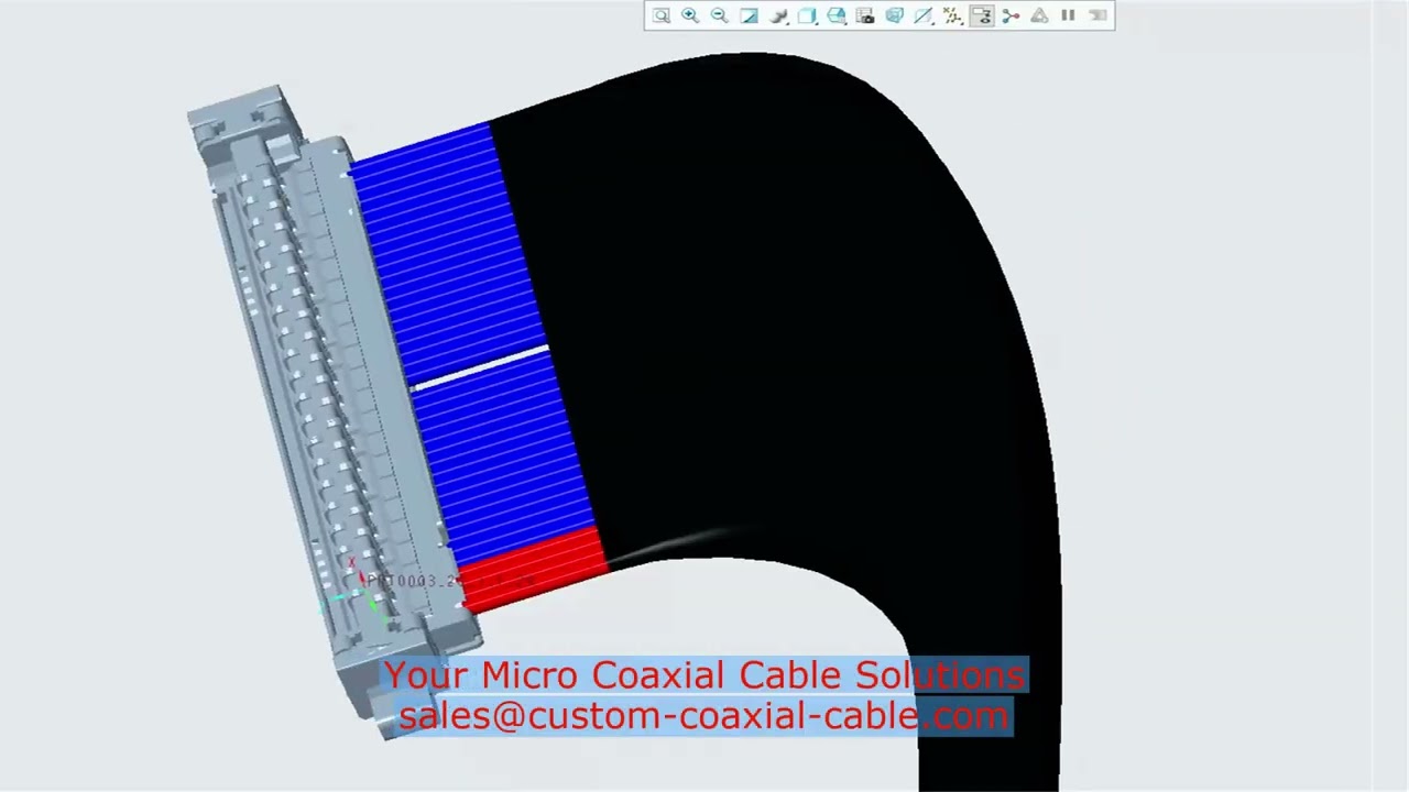 micro-coax bundle DFM review x750 lvds cable I-PEX 2766-0501 ipex micro coax ejector latch for auton