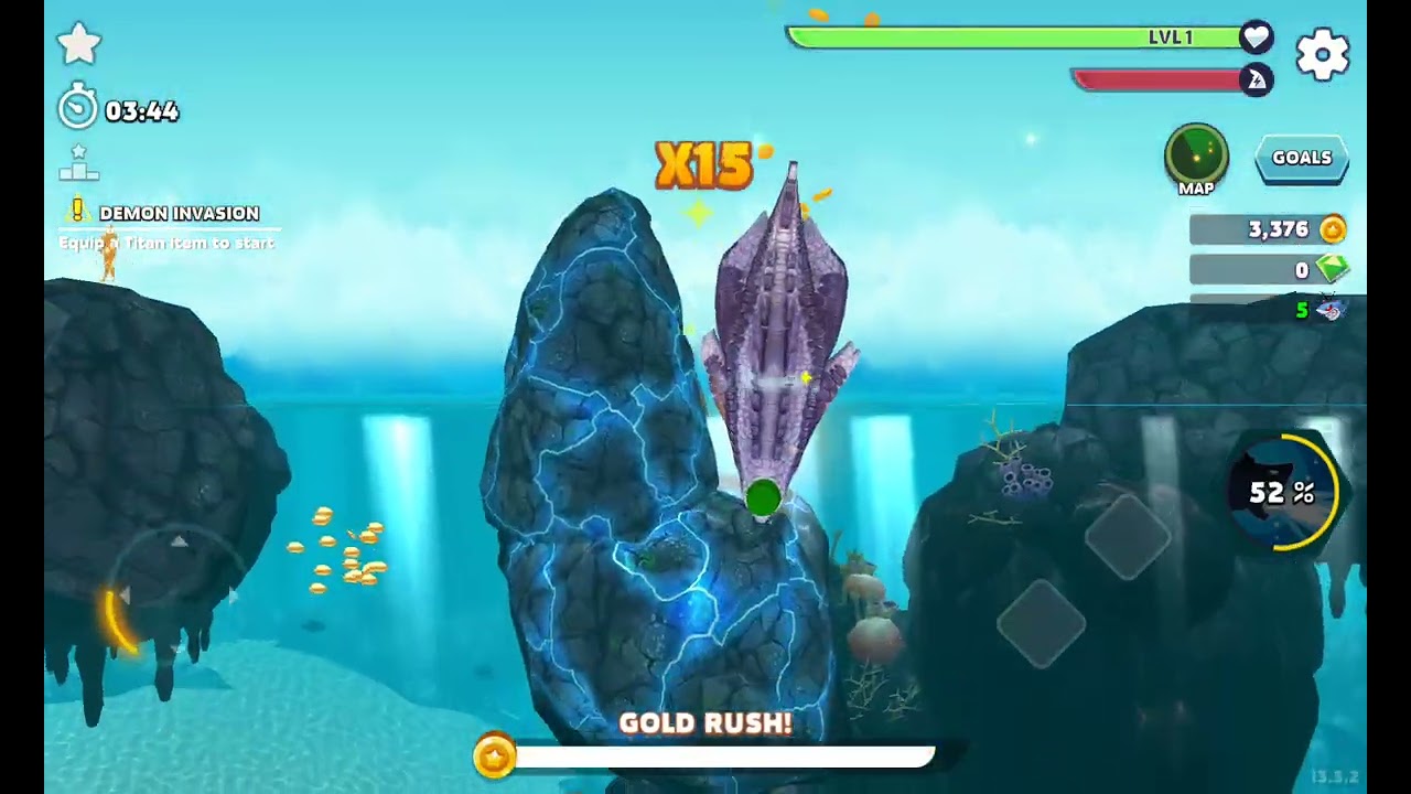 KAIJU BOSS UNLOCKED!!! KING OF THE OCEAN IN HUNGRY SHARK EVOLUTION