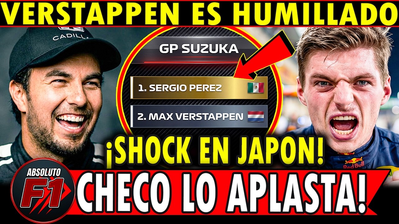 🔥 CHECO P&Eacute;REZ HUMILLA a RED BULL en SUZUKA: El CIRCUITO donde VERSTAPPEN NUNCA PUDO con &Eacute;L 🇲🇽