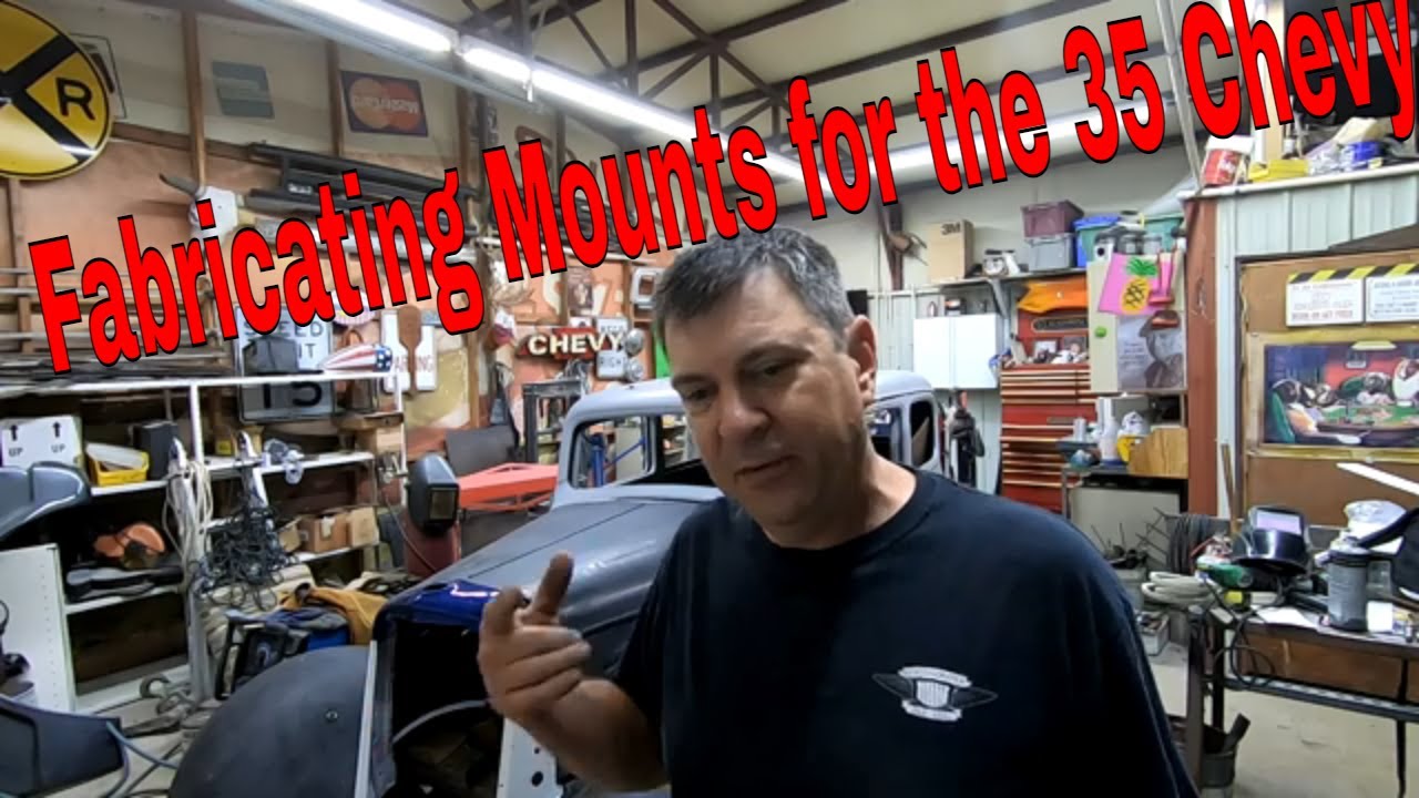 How to Support the front sheet metal on a street rod 1935 Chevy Grille and radiator mount Episode 11