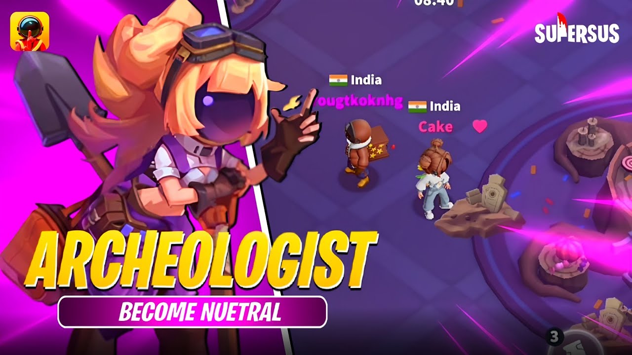 ARCHEOLOGIST BECOME NEUTRAL 💀🔥 || SUPER SUS || DEMON KING GAMING || DKG ||