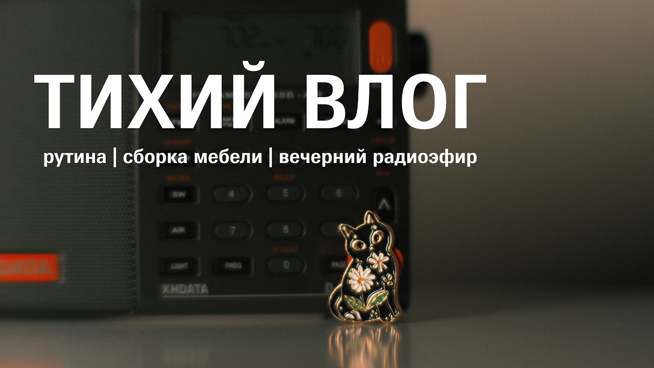 Влог №10: рутина | сборка мебели | вечерний радиоэфир
