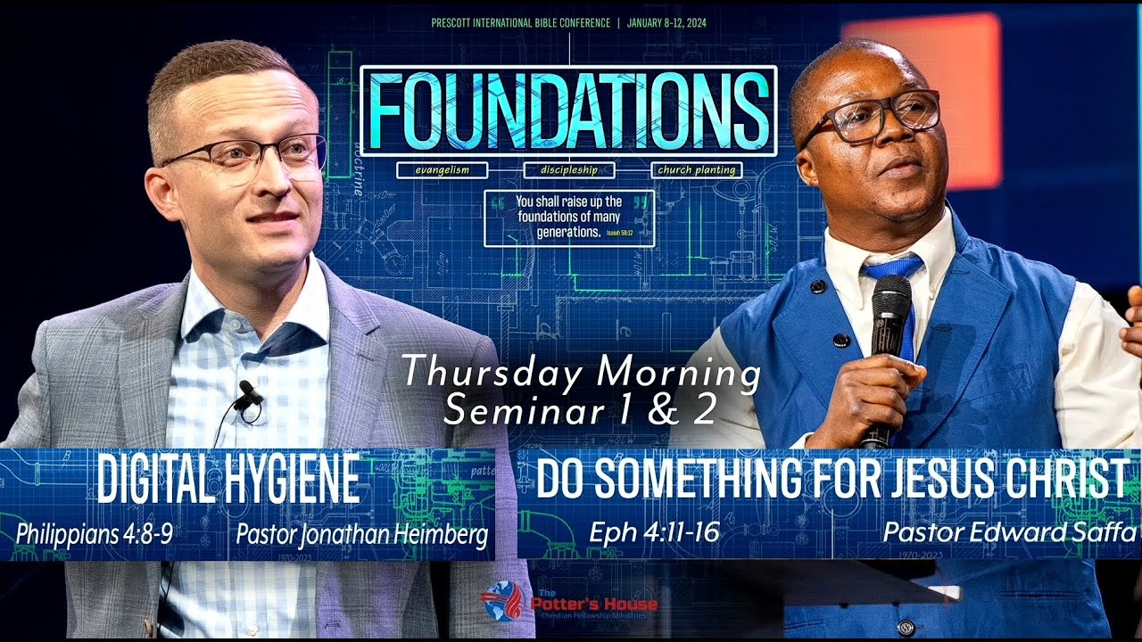 Digital Hygiene : pastor Jonathan Heimberg / Do something For Jesus Christ : Pastor Edward Saffa