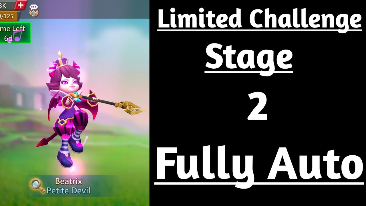 Lords mobile Petite Devil Stage Limited challenge stage 2|Trick vs trick limited challenge stage 2