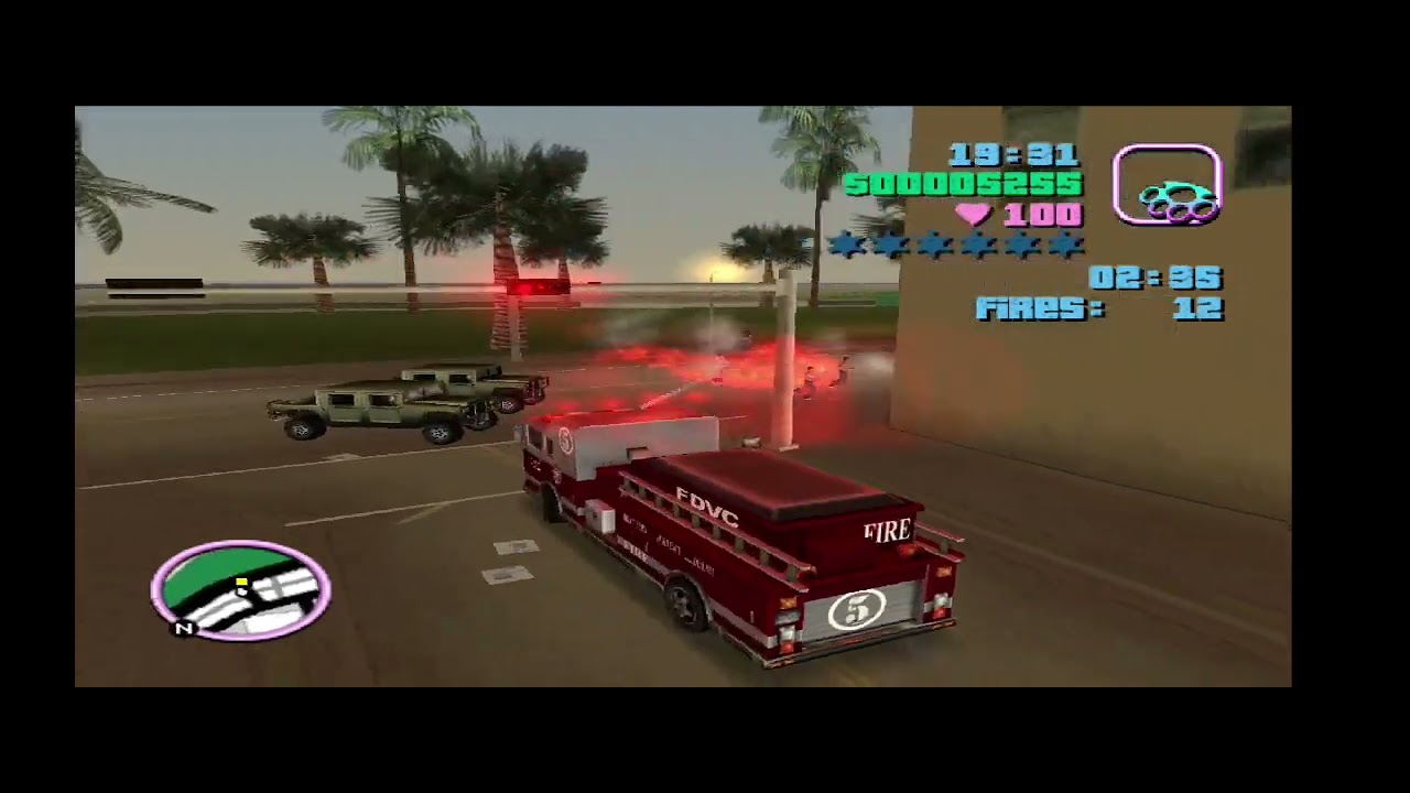 GTA Vice City (PS2 Version) - Firefighter (12 Levels)
