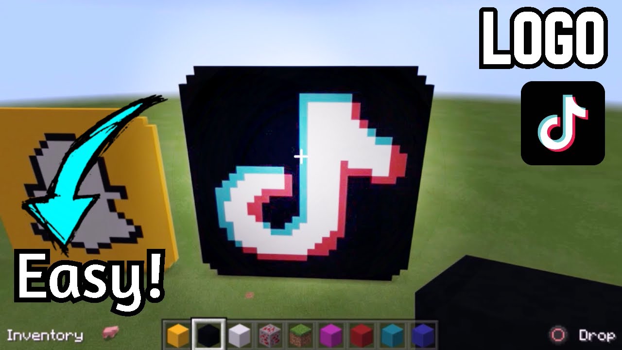 Minecraft: How To Create The TRENDING TikTok Logo | Detailed! | Tutorial (2020)