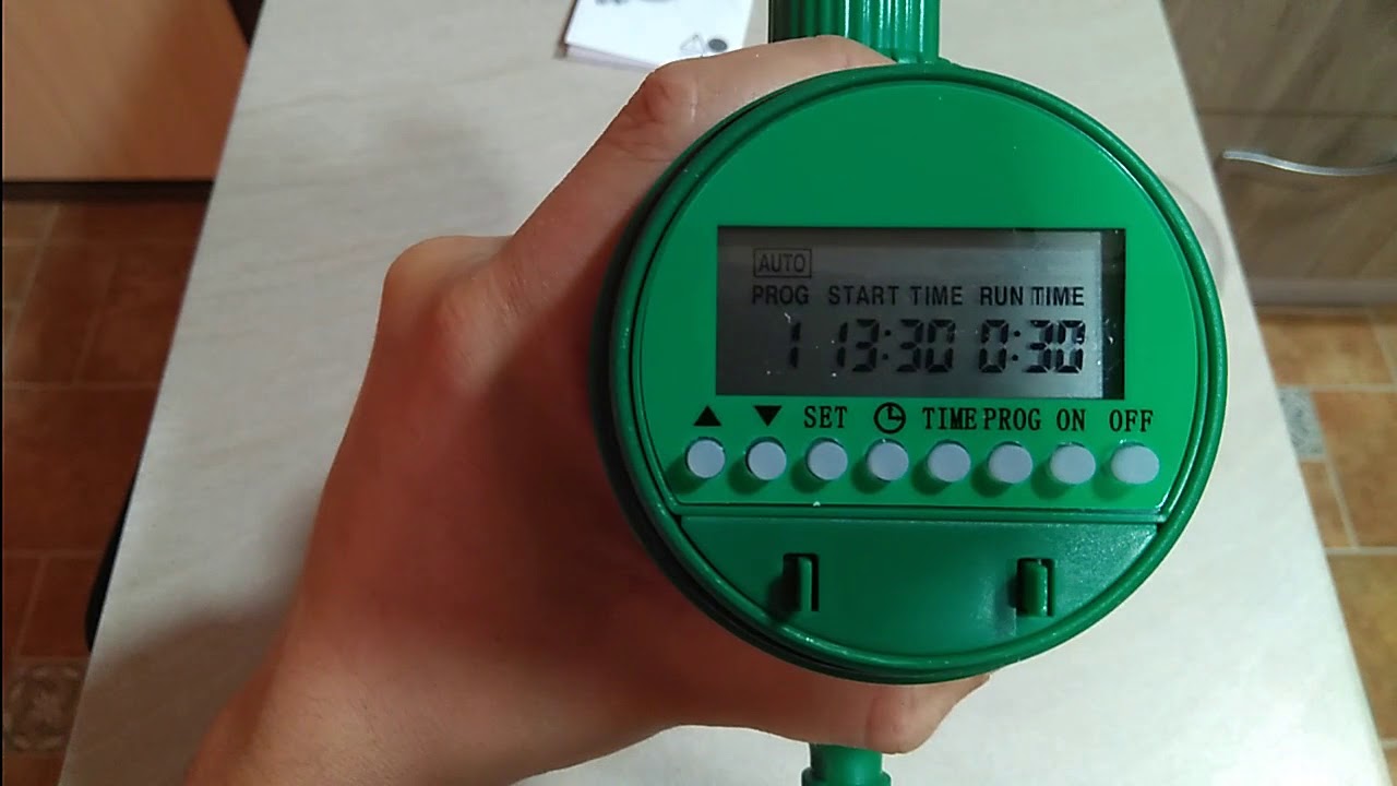Programar temporizador programador de riego