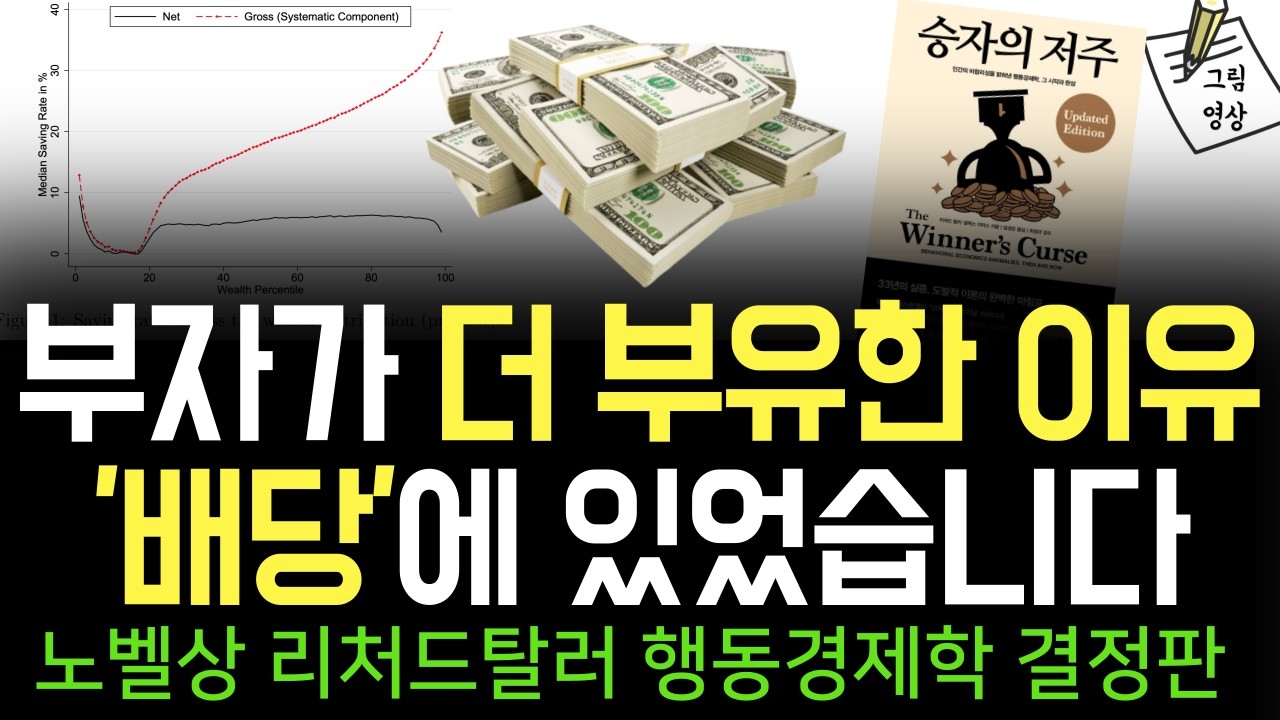 부자가 더 부유해지는 진짜 이유, '배당'에 있었습니다. 노벨경제학상 리처드 탈러 50년 행동경제학 연구의 결정판 #승자의저주