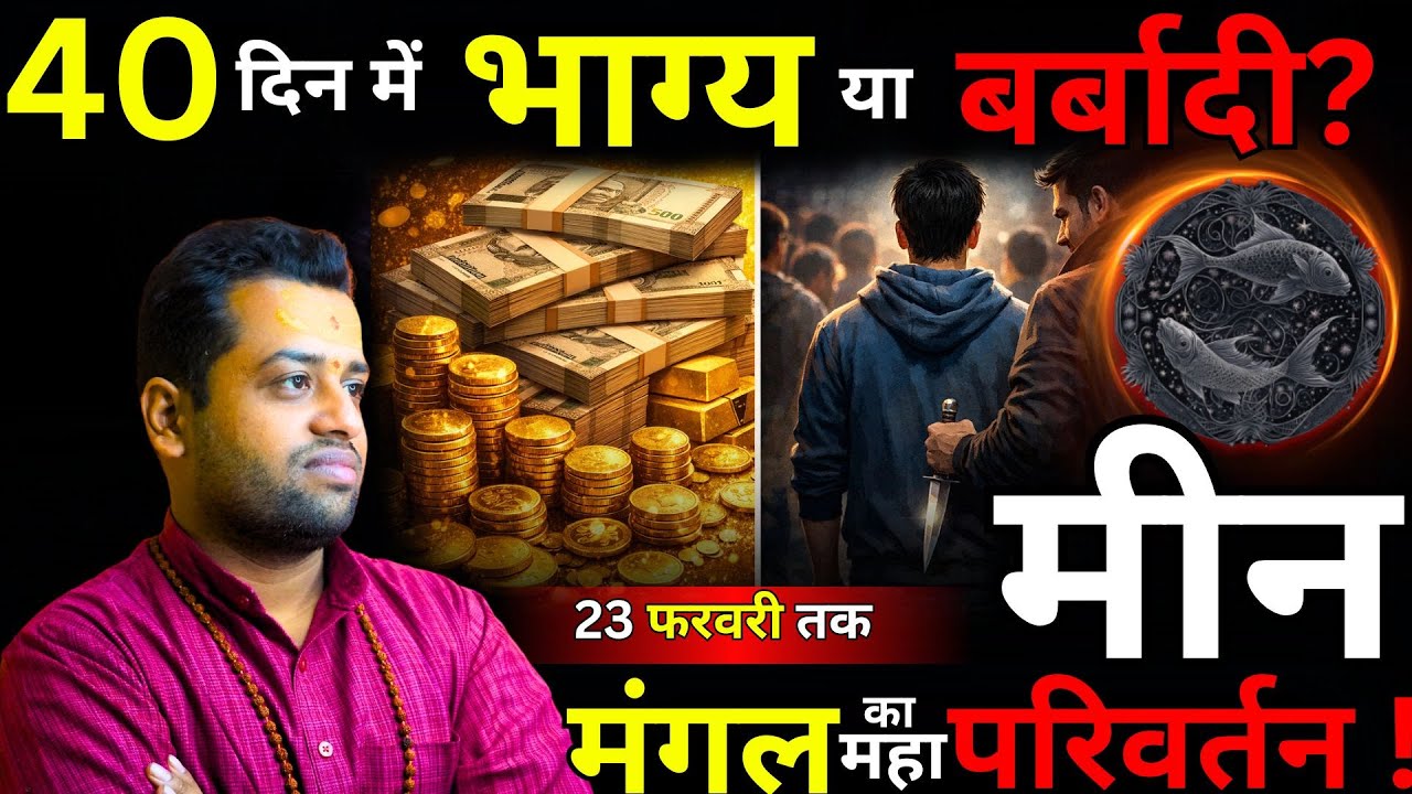 मीन राशि: मंगल का महा-गोचर ! 40 दिन में भाग्य या बर्बादी? Meen Rashi