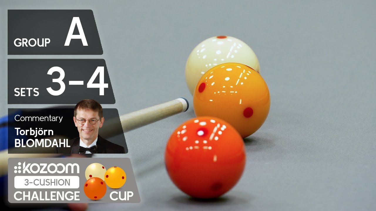 3-Cushion Kozoom Challenge Cup - Group A - Sets 3&4