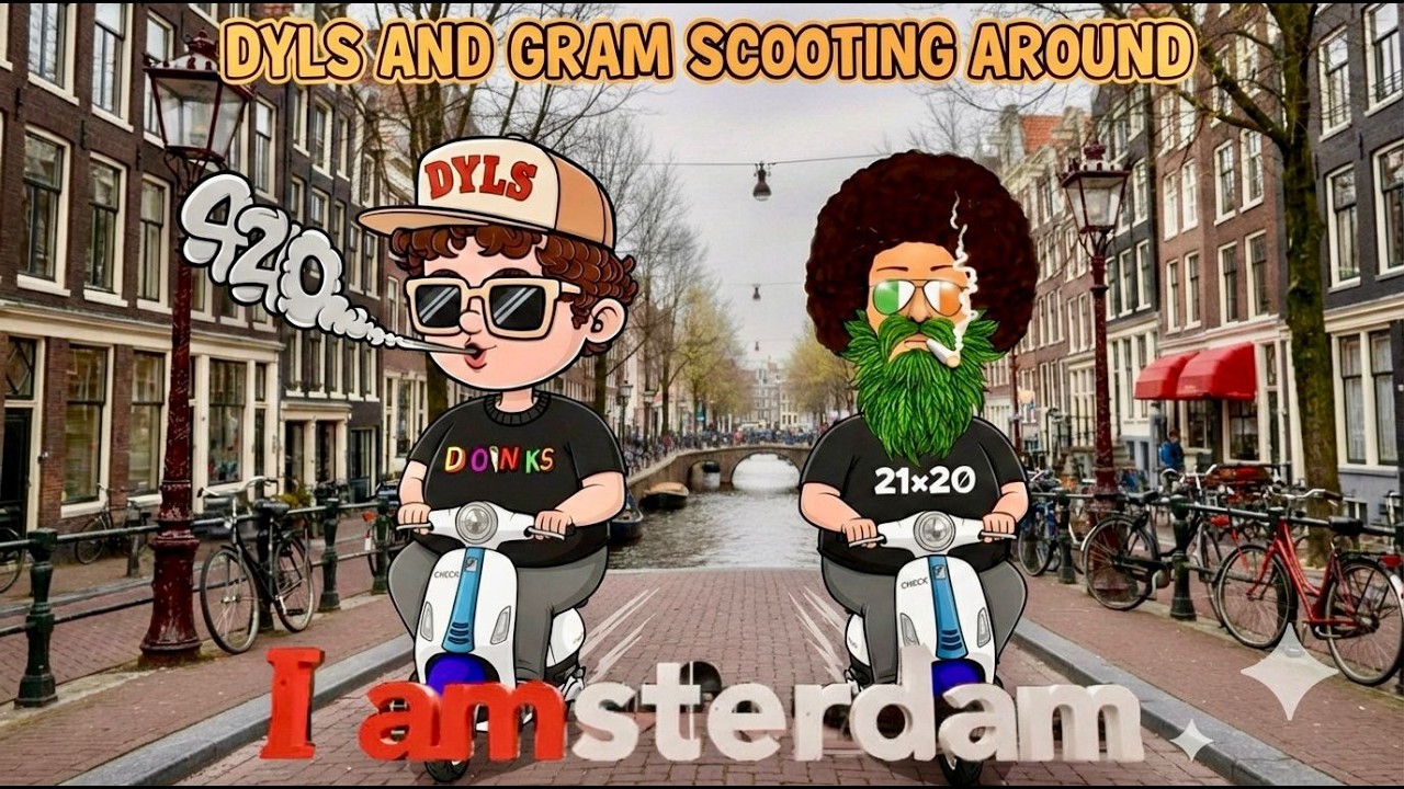 Stoned Scooter Chaos in Amsterdam with Dyls420 & Gram Master Kush | @Dyls420 @dambythegram