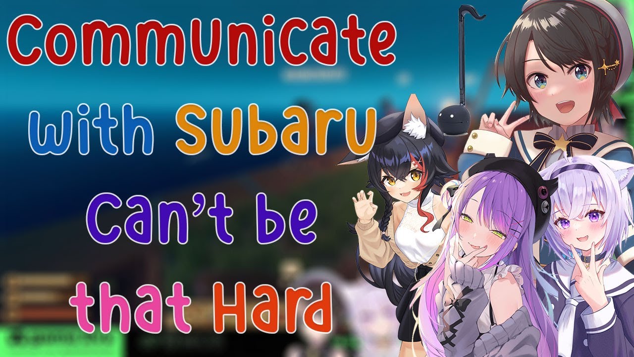 Towa Okayu Mio try to Communicate with Subaru that using Otamatone in Raft