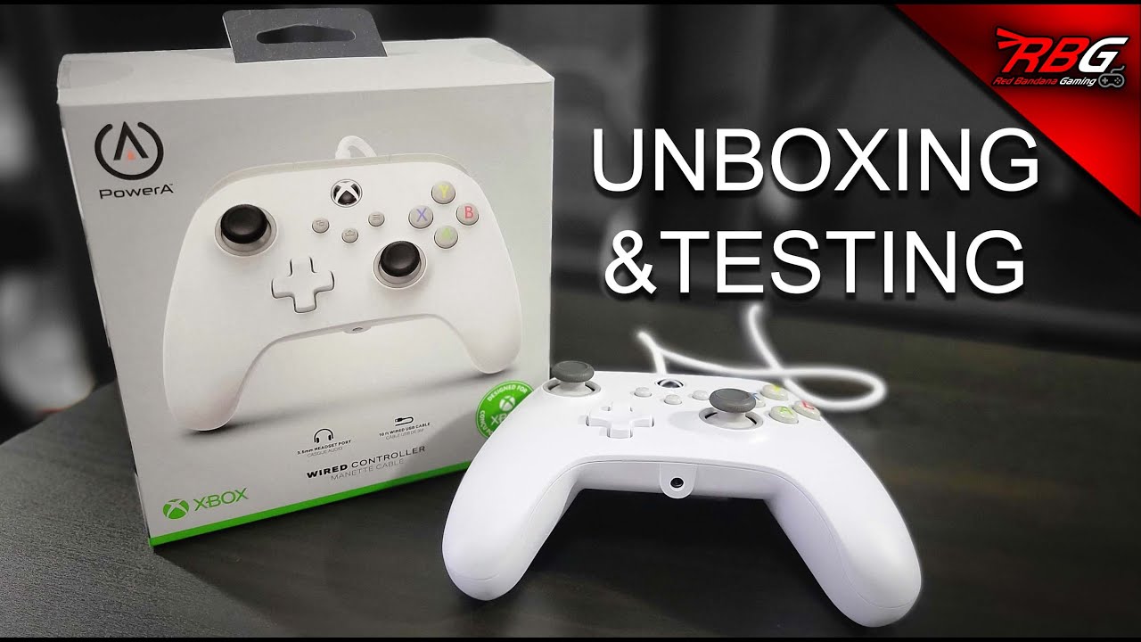 Распаковка и тестирование проводного контроллера PowerA Xbox Series X/S — Red Bandana Gaming