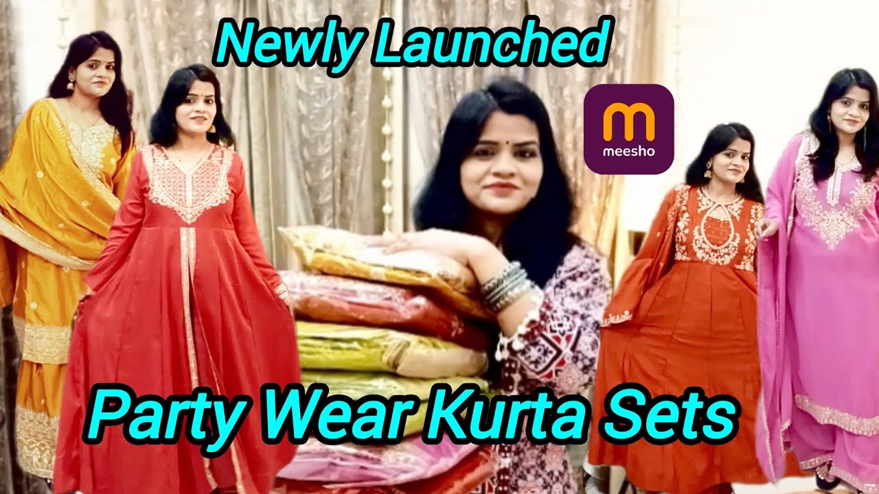 Meesho Newly Launched Party Wear Kurta Sets 😍 | Stylish & Budget Friendly 💃