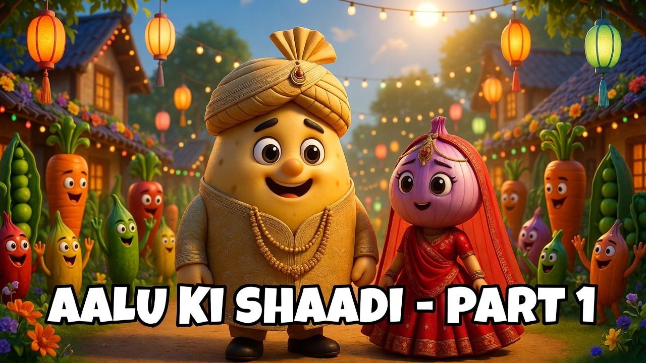Aalu Ki Shaadi – Part 1 🥔💍 | WhimsyWorld Stories | Magical Vegetable Village