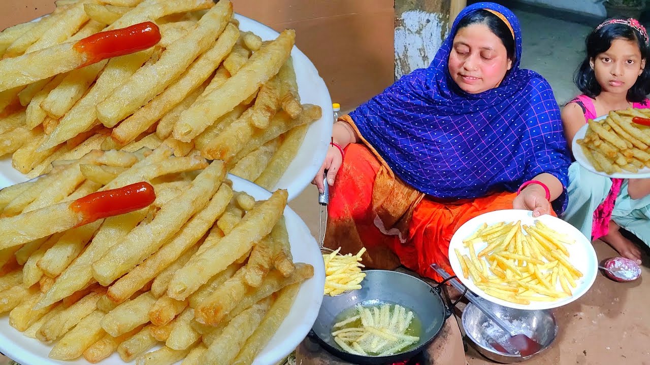 কাঁচা আলু দিয়ে মুচমুচে এই ফ্রেঞ্চ ফ্রাই দেখলে পরে যে কেউ বানাতে পারবে French fry by Mehek kitchen