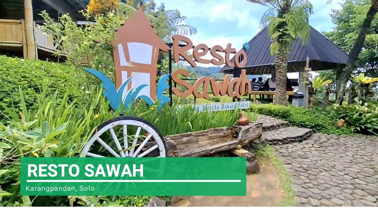 Resto Sawah Dengan View Sawah di Karangpandan, Solo