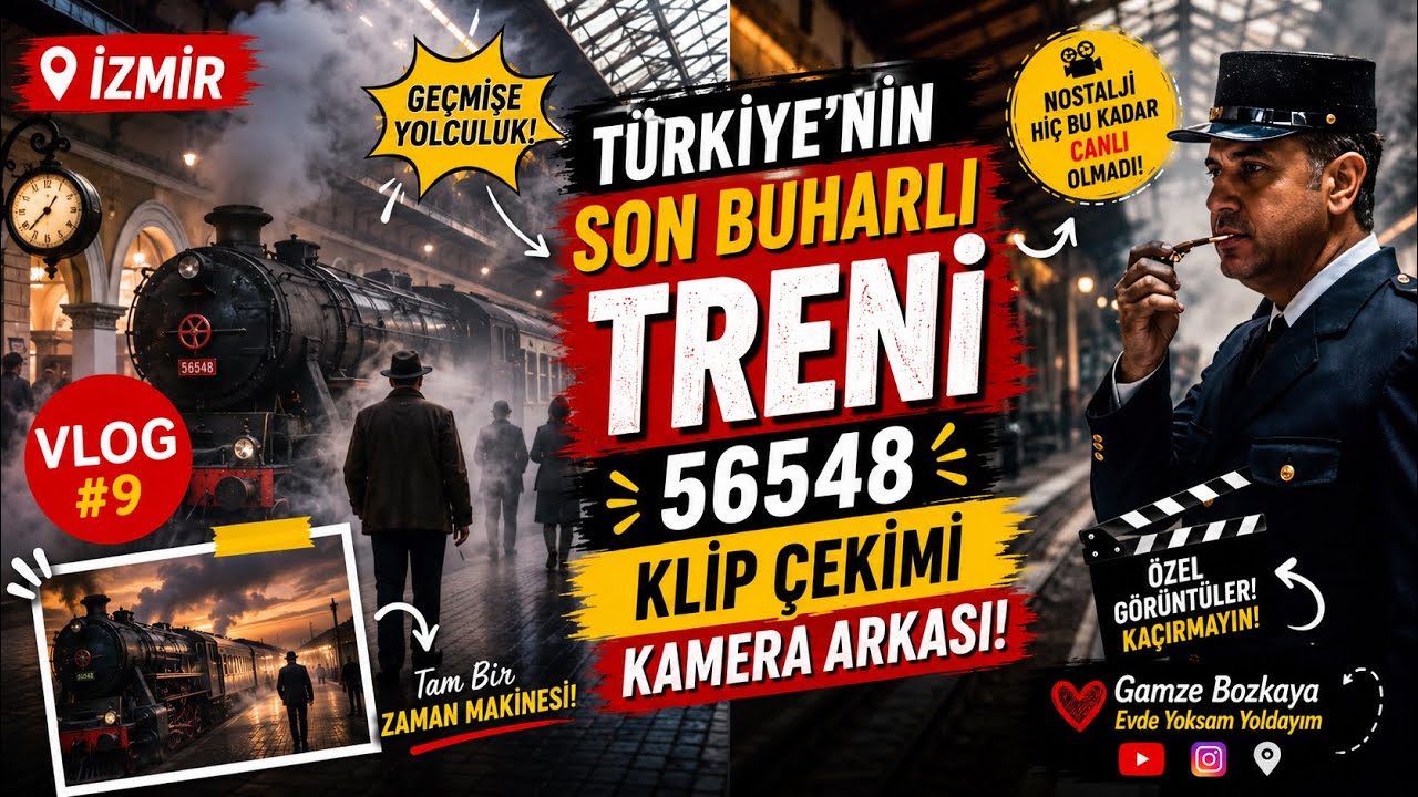 Türkiye’nin Son Buharlı Kara Treni ile Klip Çekimi