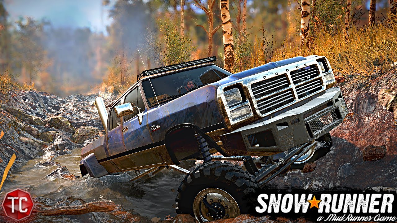SnowRunner: 1st Gen Cummins Crew Cab Dually vs REALISTIC TRAILS!