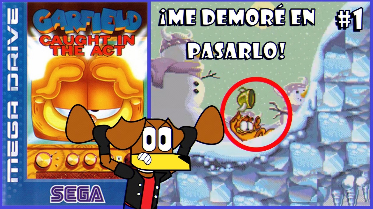 Garfield: The Lost Levels #1 - UN NIVEL INÉDITO AHORA JUGABLE... Y SUFRIBLE (Sega Channel)