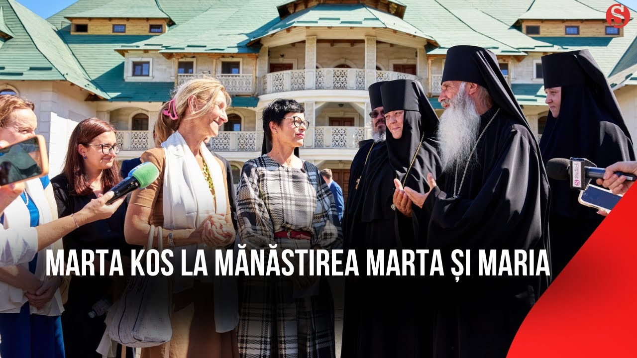 Comisara europeană pentru Extindere, Marta Kos, a vizitat pe 5 septembrie Mănăstirea Marta și Maria