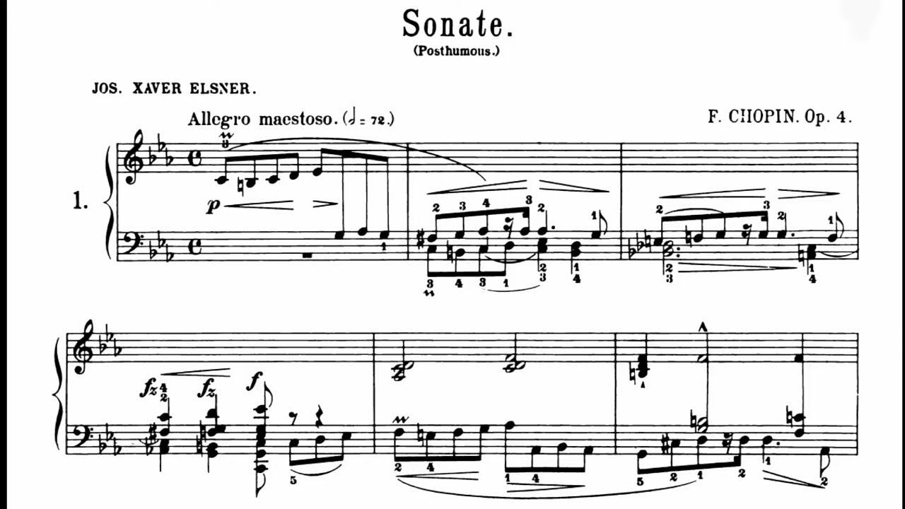 Chopin - Piano Sonata no.1 in C minor Op.4 (Pobłocka)