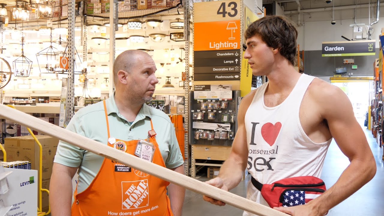 Разгневанный сотрудник Home Depot выгнал нас!