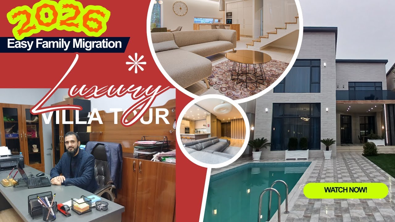 A beautiful villa tour - Buy this villa in Baku - Get investor visa with family #rashidhelps #baku