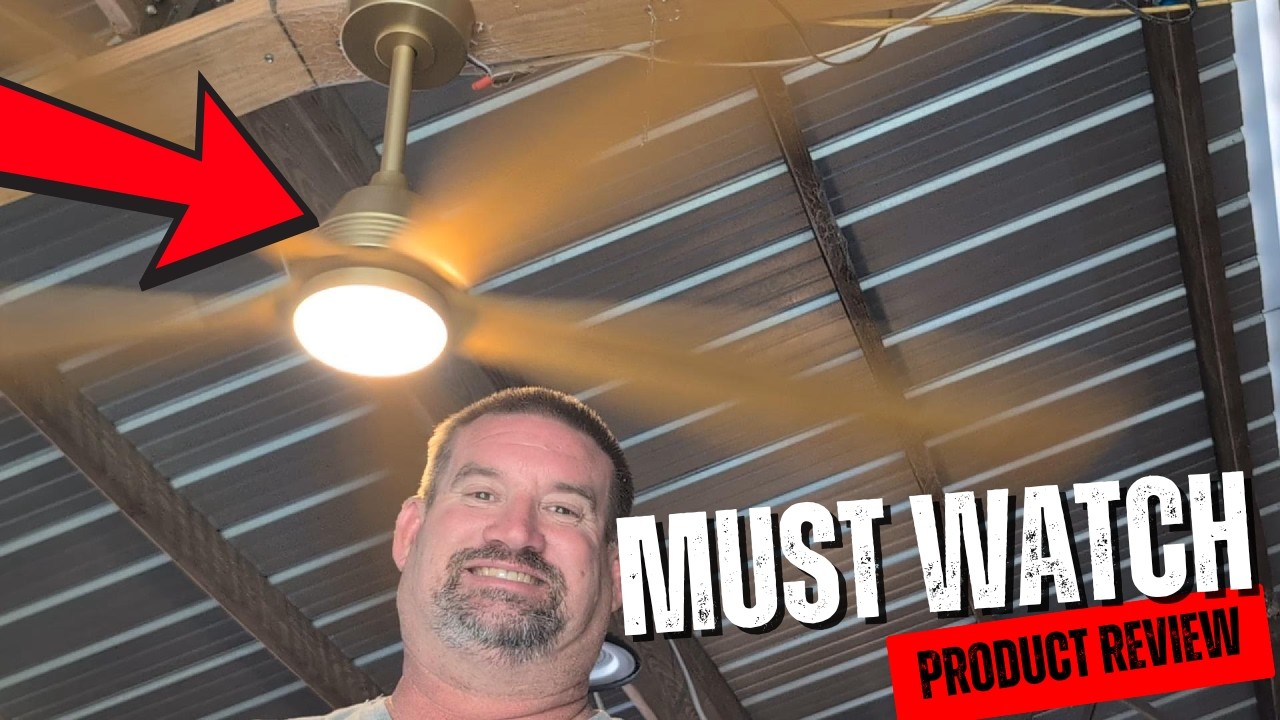 KENSID Ceiling Fans with Lights WATCH ME install this Ceiling Fan and see the outcome
