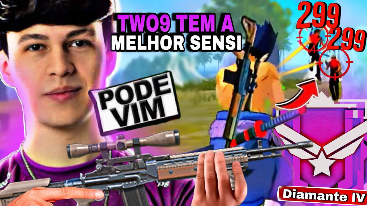 TWO9 MOSTOU PORQUE É O GOT DO FREE FIRE, VEJAM OQUE ELE FEZ DE CARAPINA - FINALMENTE DIAMANTE IV