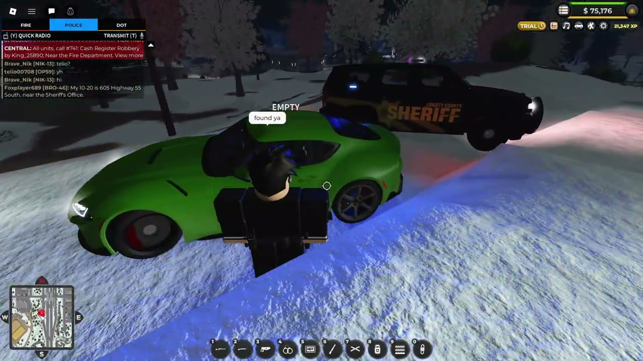 Me and Kaison Patrolling through the County