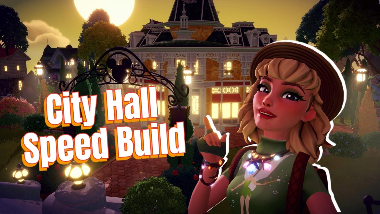 Turning This House into a City Hall 🏛️ | Dreamlight Valley Speed Build