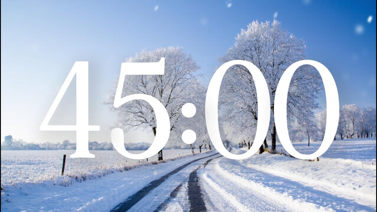 45 Minute Winter Snow Timer with Music