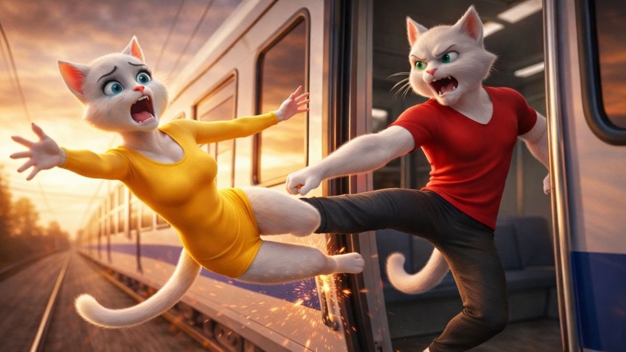 😢🙀 Кошка-мама не ожидала такого предательства от кота-папы💔