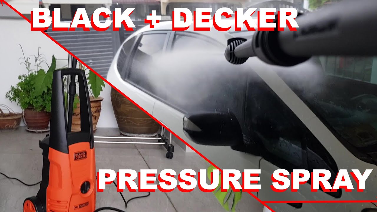 Распылитель высокого давления BLACK+DECKER — распаковка и установка