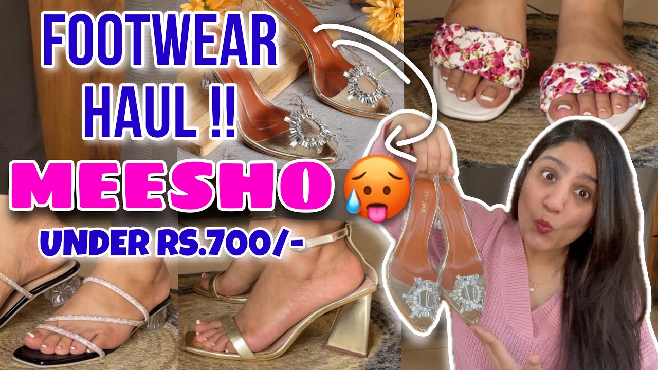 *MEESHO* footwear haul 😍👡 | 2.5inch+ heels under Rs.700 | Trendy footwear from Meesho