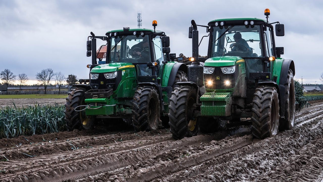 John Deere 6120M Okiem Rolnika – błotniste zbiory pora w Wielkopolsce