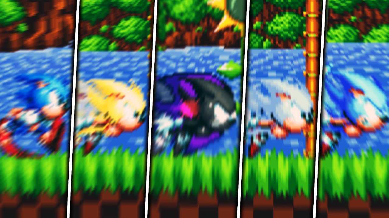 OVERPOWERED SONIC FORMS IN SONIC MANIA (DARK,SUPER,HYPER,LIGHTING AND MORE)