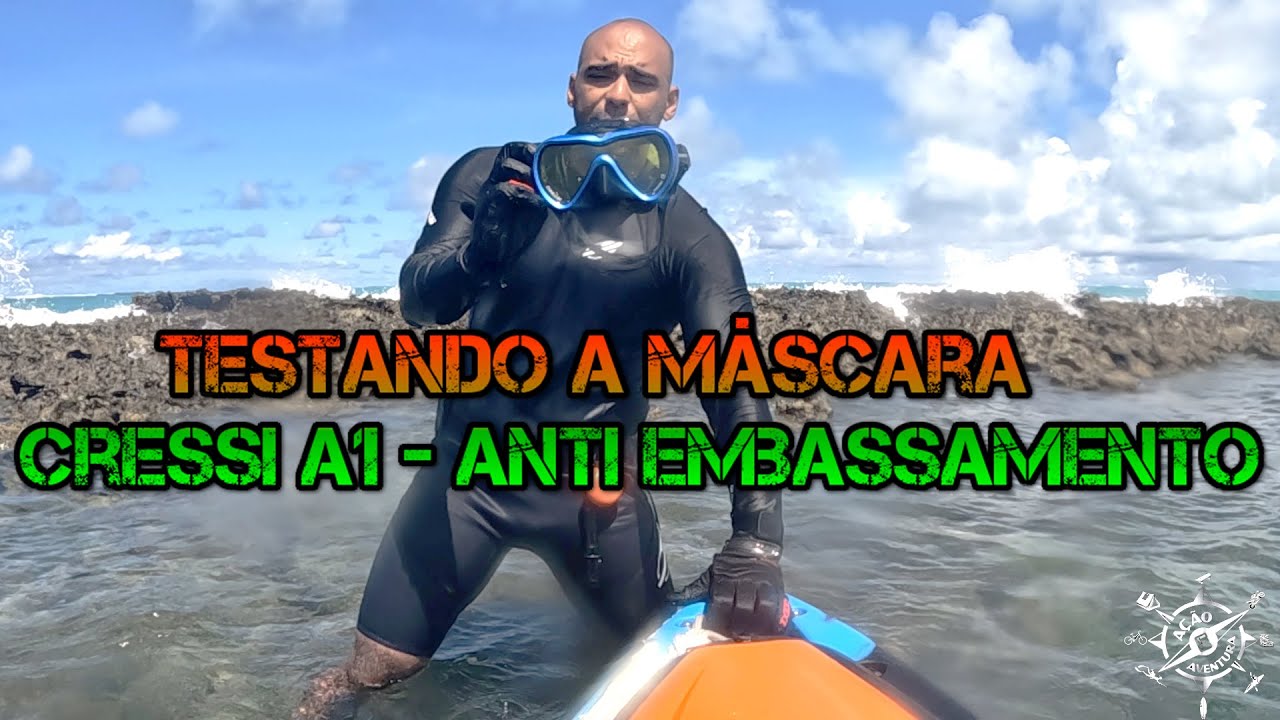 Máscara de Mergulho da Cressi Sub Anti Fog - Testando o Anti Embassamento