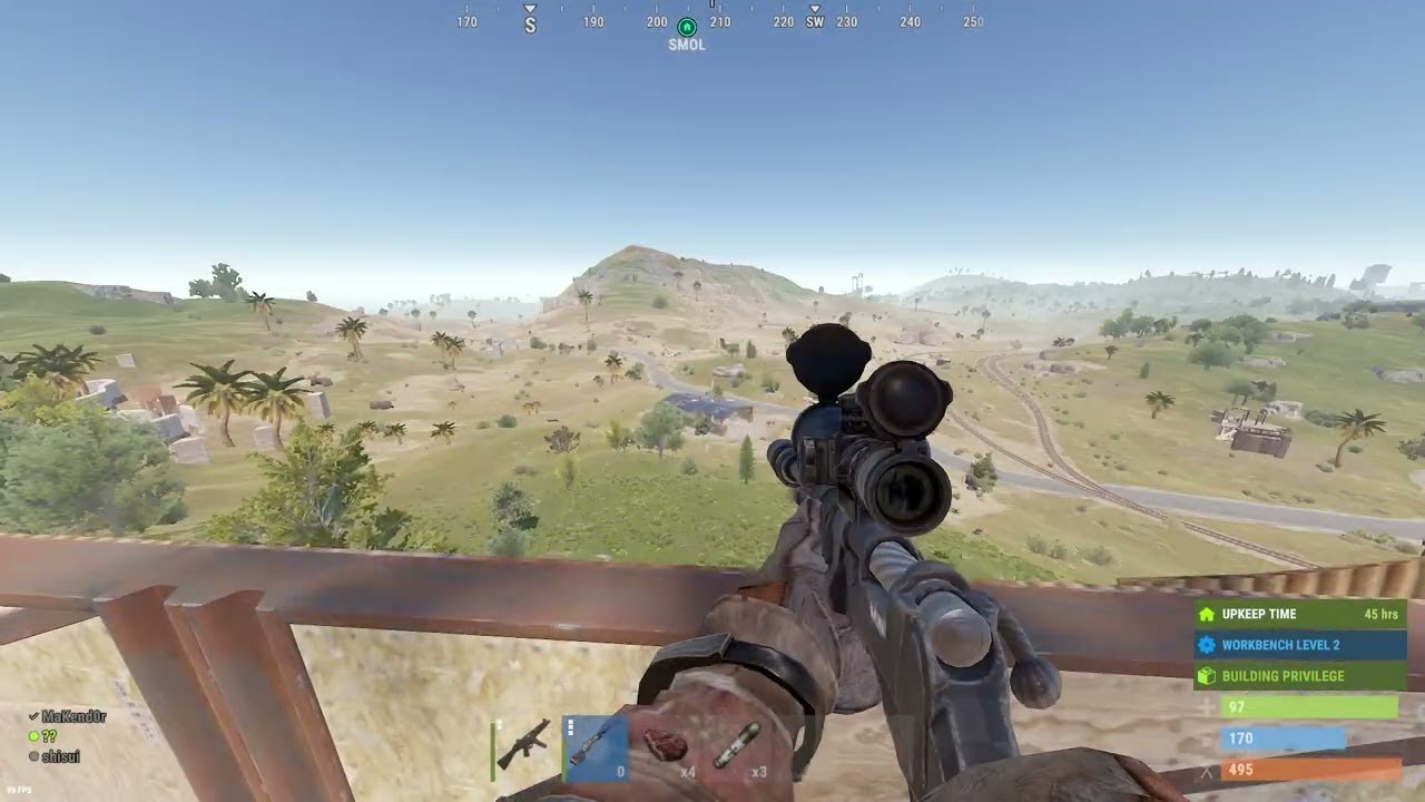 Rust: what 5000 hours of Bolt Action Rifle looks like