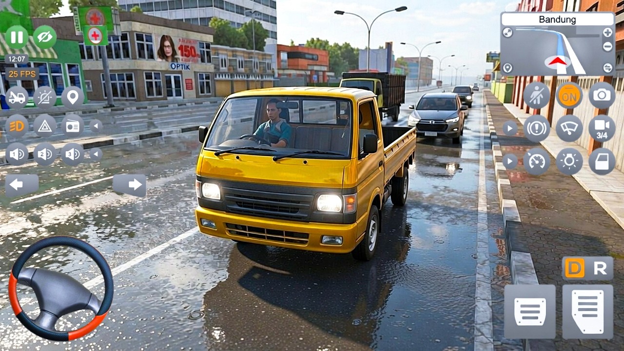 Truck Driving Simulator | Cargo Delivery in Indonesia Truck