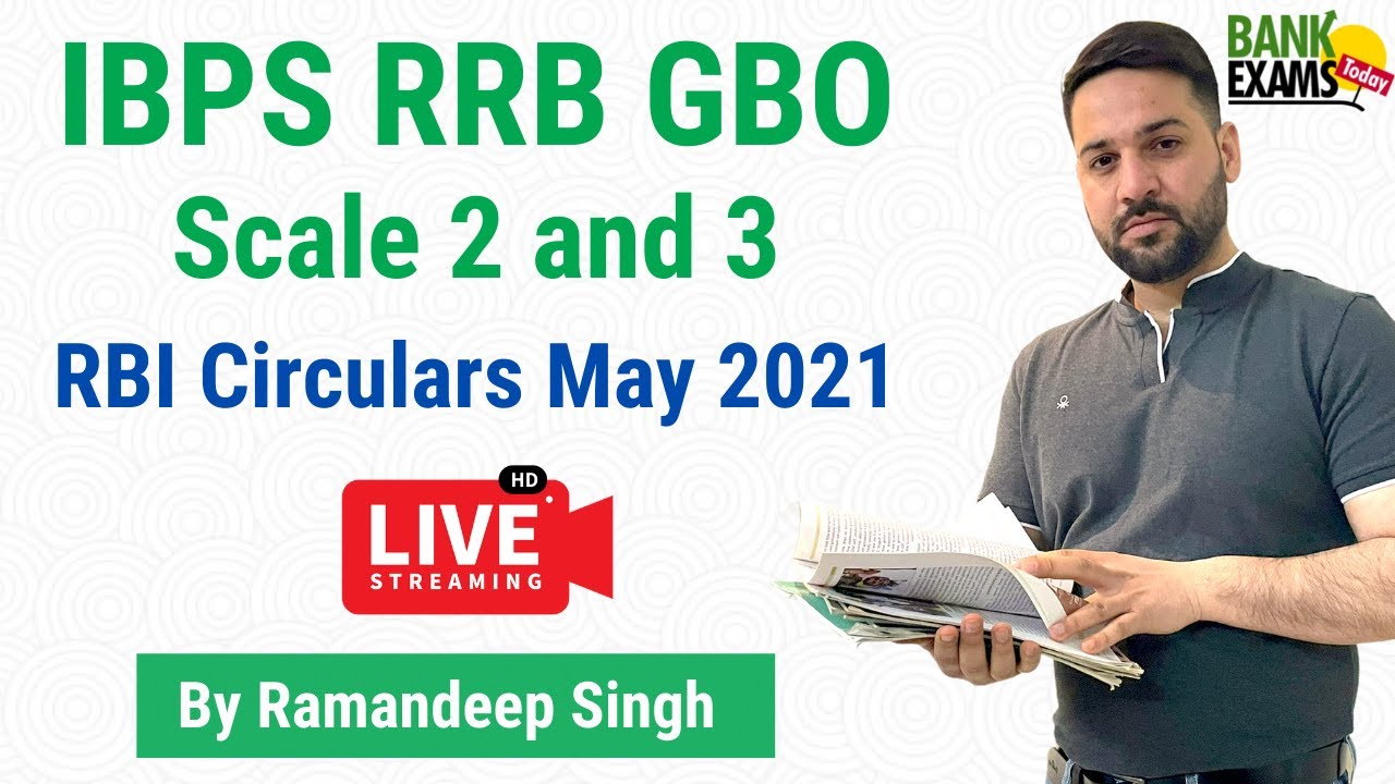 IBPS RRB GBO Scale 2 - RBI Circulars May 2021