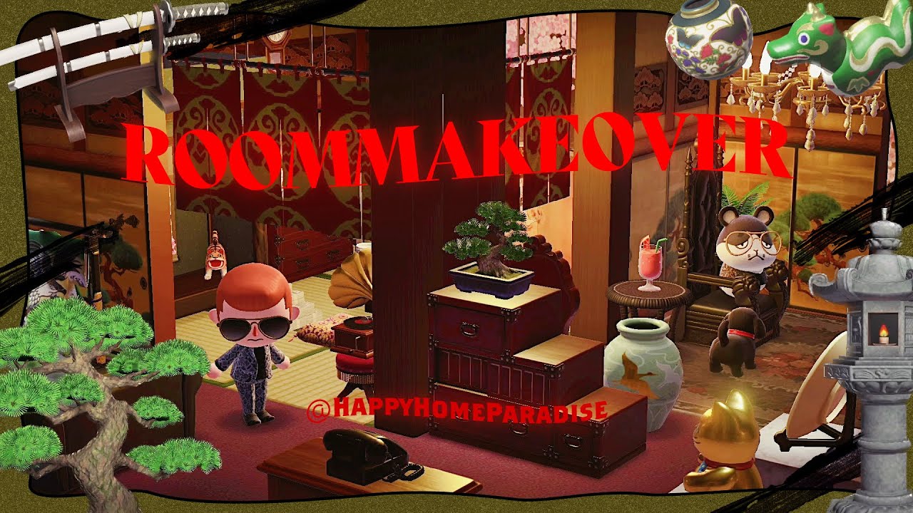 【あつ森】ドンチャン会長こだわりの新本部が出来ました🐉【ハッピーホームパラダイス】