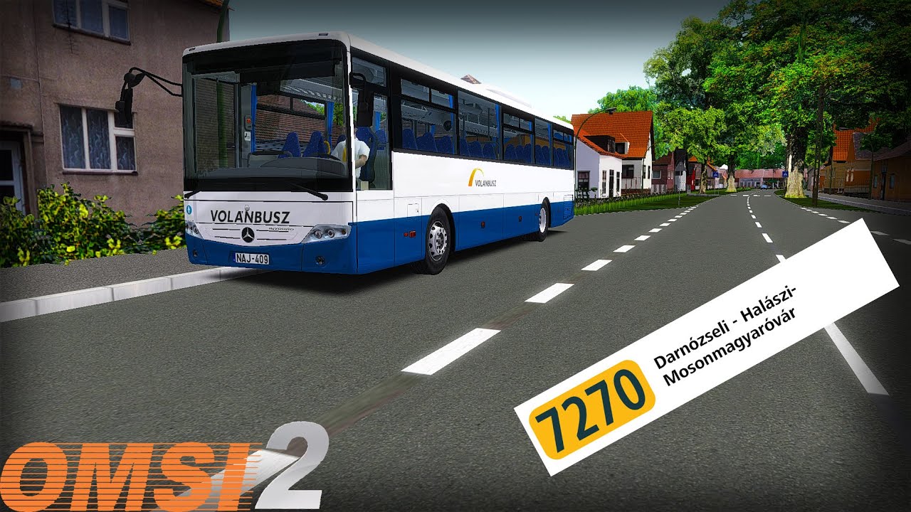 OMSI 2 | 7270 Darnózseli - Halászi - Mosonmagyaróvár | Mercedes Intouro NAJ-409 |